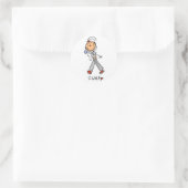 Ik Wandel Ronde Sticker (Tas)