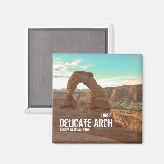 Ik wandelde door delicate boog, bogen National Par Magneet (Voorkant / Achterkant)