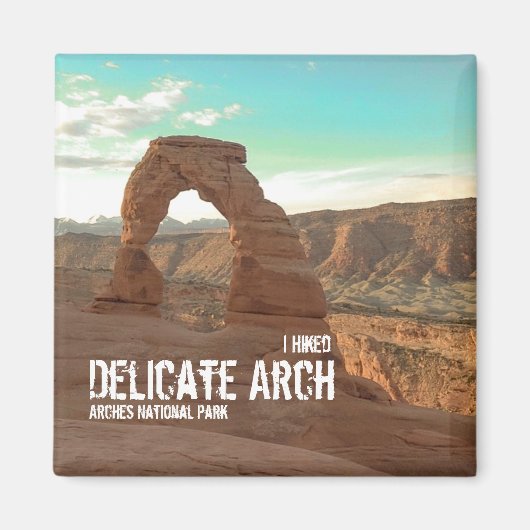 Ik wandelde door delicate boog, bogen National Par Magneet (Voorkant)