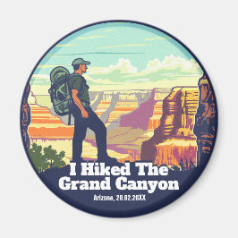 Ik wandelde door het Grand Canyon National Park in Magneet