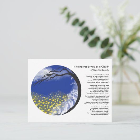 Ik wandelde Eenzaam als Briefkaart van Mandala van (Staand voorkant)