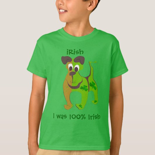 Ik was 100% Iers T-shirt (Voorkant)