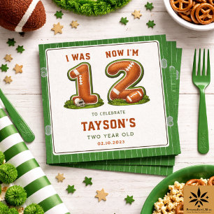 Ik was 1, nu ben ik 2 – Voetbal 2e verjaardag Servet