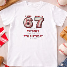 Ik was 6, nu ben ik 7 – Baseball 7de verjaardag