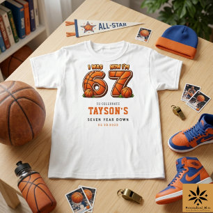 Ik was 6, nu ben ik 7 Basketbal – All-Star verjaar T-shirt