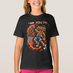 Ik Was 6 Nu Ben Ik 7 Basketbal Verjaardag Jongen S T-shirt