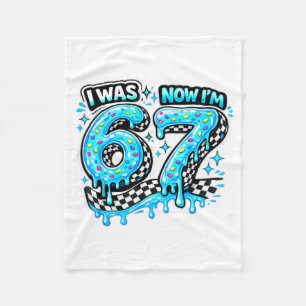 Ik was 6 Nu ben ik 7 Geruite Drip Boys 6 7 Verjaar Fleece Deken