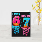 Ik was 6 nu ben ik 7 Grappig 67 Meme Ijsje Drip Ba Kaart (Gele Bloem)