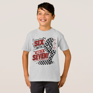 Ik was 6; nu ben ik 7. Grappig 7e verjaardags T-sh T-shirt