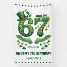 Ik Was 6 Nu Ben Ik 7 St. Patrick's Day Jongen Verj