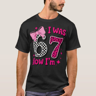 Ik Was 6 Nu Ben Ik 7 Verjaardag 7 Jaar Oud Luipaar T-shirt