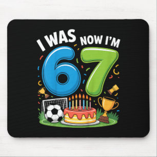 Ik was 6 Nu ben ik 7 Voetbal 67 _2 Muismat