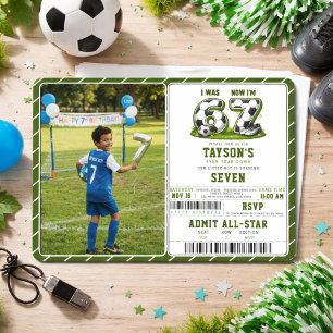 Ik was 6, nu ben ik 7 Voetbal verjaardag – All-Sta Kaart