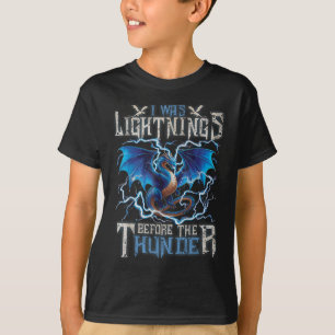 Ik was aan het bliksem voor de Thunder Fantasy Dra T-shirt