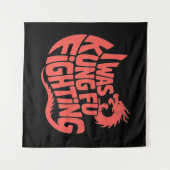 Ik was aan het vechten met kung fu wandkleed (Voorkant (horizontaal))