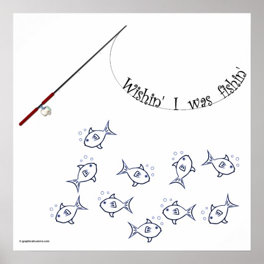 Ik was aan het vissen. poster (Voorkant)