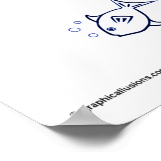 Ik was aan het vissen. poster (Hoek)