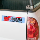 Ik was anti-Obama voor het cool was Bumpersticker (Op Truck)