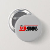 Ik was anti-Obama voor het cool was Ronde Button 5,7 Cm (Voorkant /achterkant)