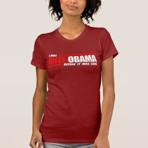 Ik was anti-Obama voor het cool wit was T-shirt