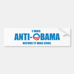 Ik was anti-Obama voor het coole T-shirt was Bumpersticker