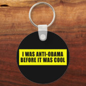 Ik was anti Obama voor het koud was Sleutelhanger (Voorkant)