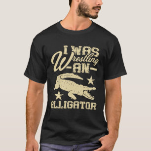 Ik was bezig met een alligator - Handicap rolstoel T-shirt