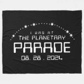 Ik was bij de planetaire parade van 28 augustus 20 fleece deken (Voorkant (Horizontaal))
