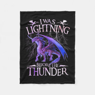 Ik was bliksemsnel voordat de Thunder Dragons van  Fleece Deken
