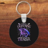Ik was bliksemsnel voordat de Thunder Dragons van Sleutelhanger (Voorkant)