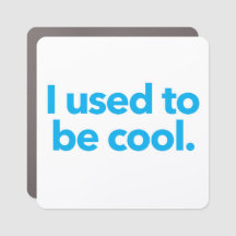 Ik was cool - auto magneet bumper sticker
