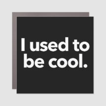 Ik was cool - auto magneet bumper sticker
