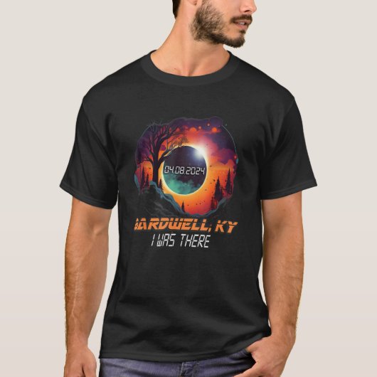 Ik was daar bij de totale zonsverduistering Bardwe T-shirt (Voorkant)