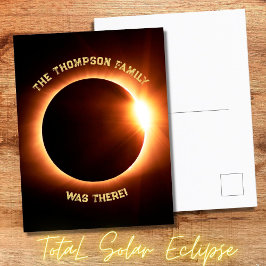 Ik was daar Total Solar Eclipse 8 april 2024 Briefkaart
