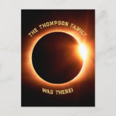 Ik was daar Total Solar Eclipse 8 april 2024 Briefkaart (Voorkant)