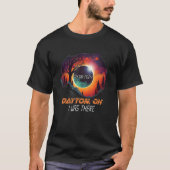 Ik was daar Total Solar Eclipse Dayton Ohio OH T-shirt (Voorkant)