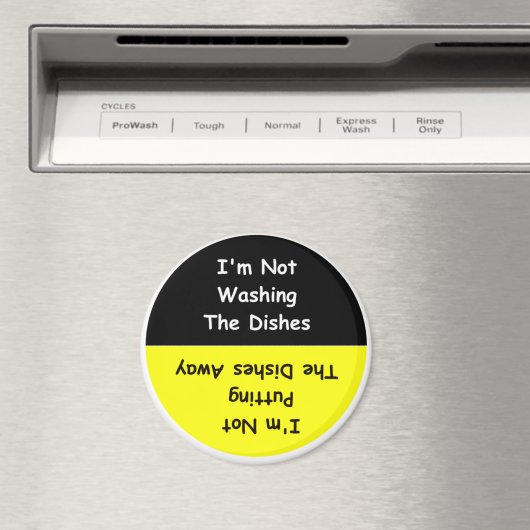 "Ik was de afwas niet" Vaatwasser magneet (Insitu (Vaatwasser))