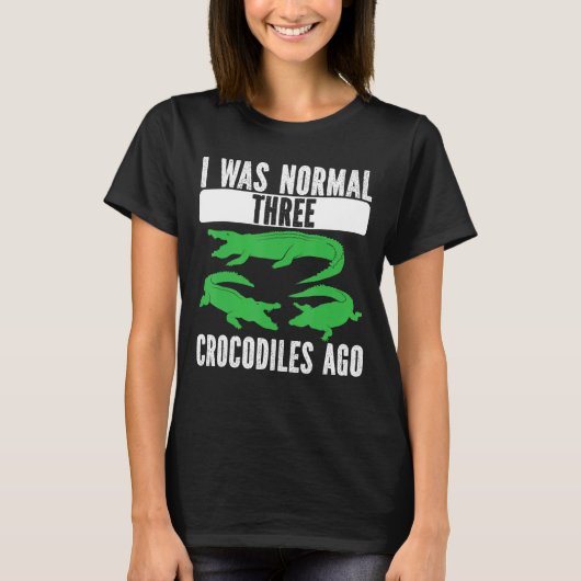 Ik was de normale drie krokodillen Ago krokodil cr T-shirt (Voorkant)