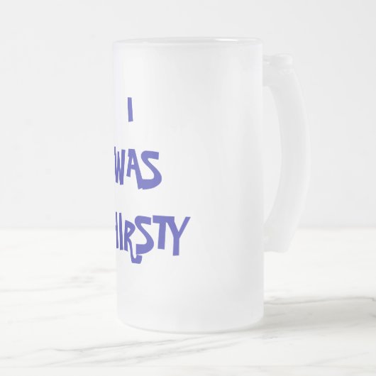 IK WAS DERDERSTAND MATGLAS BIERPUL (Voorkant rechts)