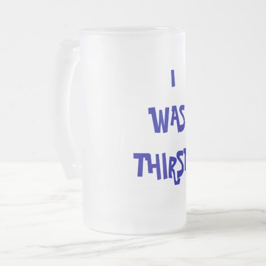 IK WAS DERDERSTAND MATGLAS BIERPUL (Voorkant links)