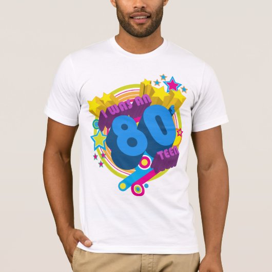 Ik was een 80s tiener t-shirt (Voorkant)