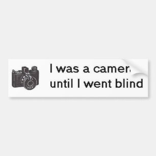 Ik was een camera-bumper-sticker bumpersticker