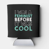 Ik was een feministe voor het wollen feminisme was blikjeskoeler (Achterkant)