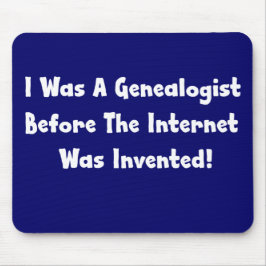Ik was een genealogist voordat internet werd uitge muismat