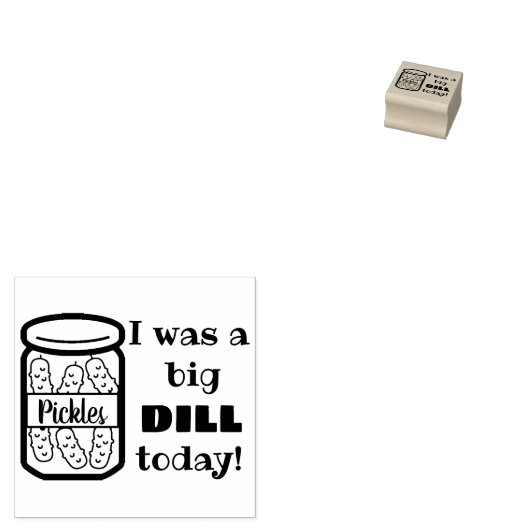 Ik was een grote dille vandaag rubberstempel (Gestempeld)