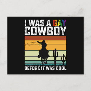 Ik was een homoseksuele cowboy voordat het cool wa briefkaart