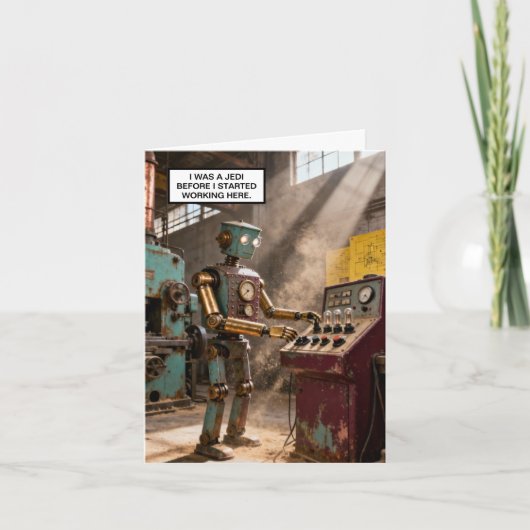 Ik was een Jedi™ wenskaart Kaart (Voorkant)