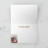 Ik was een Jerk Apologie Kaart (Binnen)