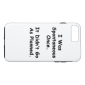 Ik was een keer spontaan. Case-Mate iPhone case (Achterkant (Horizontaal))