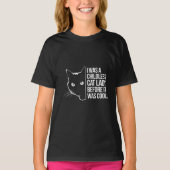 Ik was een kinderloze kattenvrouw voordat het cool t-shirt (Voorkant)